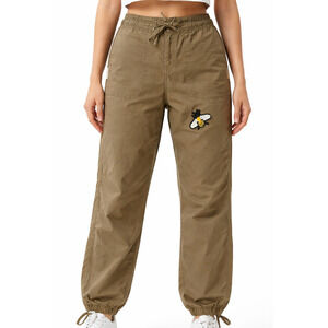 Calvin Klein Pants Womens Size 4 Pull On Joggers Lightweight Bumble Bee Mid Rise